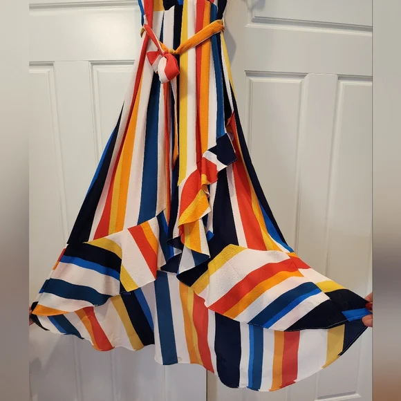 Julia jordan striped halter high low dress - Picture 9 of 9